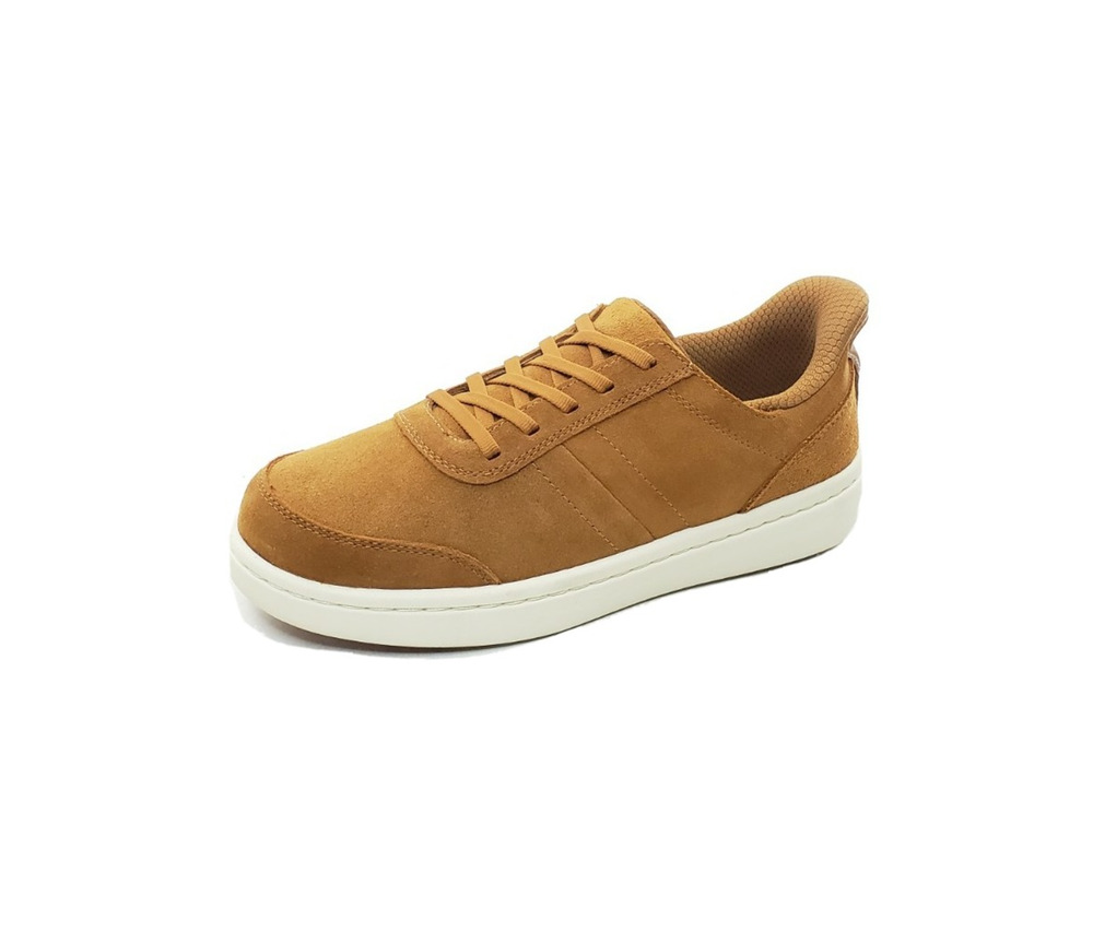 Orthofeet Wander Womens Hands-Free Comfort Sneakers Camel Suede Size 10